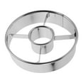 thumbnail image 4 of Moldes reutilizables para cortar donas redondas y decorar pasteles de acero inoxidable., 4 of 8