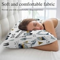 thumbnail image 5 of Cartoon Tractor Pillow Covers, Linen Long Throw Pillow Case, Cute Grey Digger Shovel Truck Holiday Pillow Protector Decorative Cushion Cover for Living Room/Bedroom 20" x 36", 5 of 8
