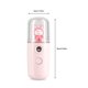 thumbnail image 4 of Pulsador de niebla facial 30 ml Belleza Hidratante Hidratante Handheld Misting Face Nebulizer Humidificador Mister Steamer Diffuser Elenxs HA059135-04B, 4 of 7
