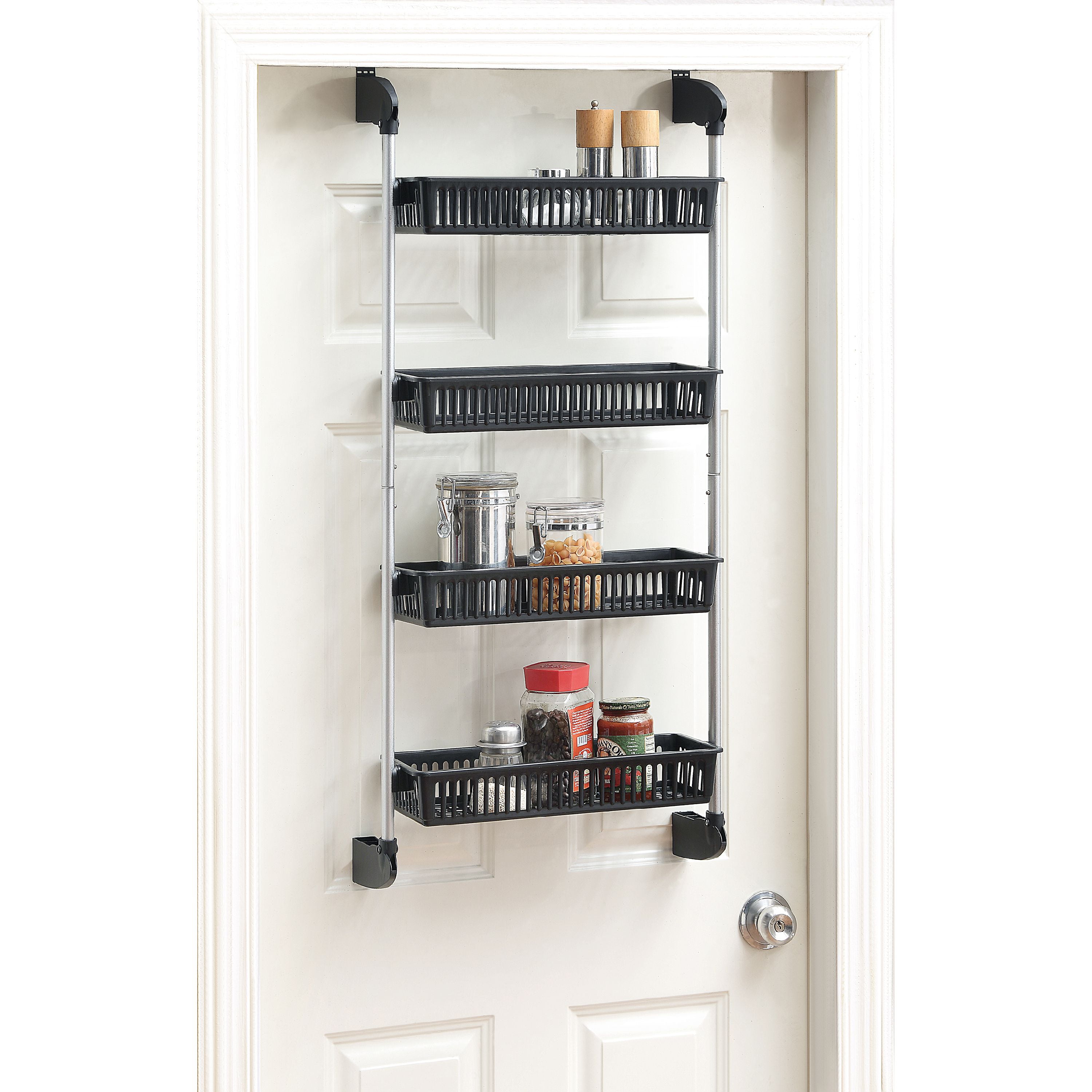 Over The Door Baskets Storage Organizer Pantry Kitchen Toilet