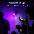 thumbnail image 2 of Neewer CB60 RGB 70W LED Video Light with App Control, Bowens Mount COB Full Color Continuous Output Lighting 18000Lux/1m CCT 2700K-6500K CRI97+ 17 Scenes for Photography/Studio Video Recording (Gray), 2 of 9