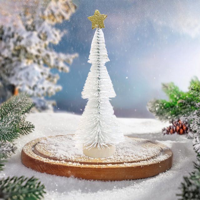 Rbol De Navidad Pequeo De 15 Cm (6 Pulgadas), De Plstico Artificial, Con Luces Led, Ideal Para Decorar Mesas O Habitaciones Pequeas. Perfecto Para Fiestas O Escritorios. Incluye Una, Ukhbmc
