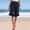 Navy, variant on TAGOLD Women's Summer Athletic Shorts Pants,Casual Plus Size Short Pants for Womens,Women Summer And Linen Solid Color Loose Straight Tube With Pocket Hem Lace