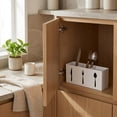 thumbnail image 4 of Kitchen Utensil Holder for Countertop, 3-Compartment Cutlery Organizer Caddy for Spoons and Forks, Silverware Holder for Cabinet and Dining Room White, 4 of 6