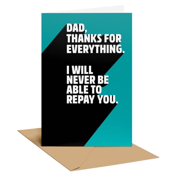 American Greetings Funny Father's Day Card for Dad (I Owe You a Billion Dollars)