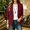 Wine, variant on Women's Slim Blazer Solid Collar Open Front Single Button Side Pockets Lightweight Daily Business Casual Jacket, Athletic Jacket Orange S