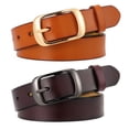 thumbnail image 5 of SENDEFN 2 Pack Women Leather Belts with Pin Buckle Waist Belt for Jeans Pants Dresses, 5 of 6