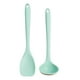 thumbnail image 1 of KAKOWELY 1 juego de utensilios de cocina de silicona para bebés, palas de silicona para cocinar, cucharón para sopa, 1 of 4