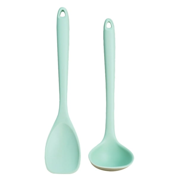 KAKOWELY 1 juego de utensilios de cocina de silicona para bebés, palas de silicona para cocinar, cucharón para sopa