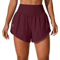 thumbnail image 7 of High Rise Women Exercise Shorts Double Layer Athletic Running Shorts with Inner Short for Gym Practice and Warm Weather, 7 of 7