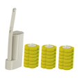 thumbnail image 1 of Kit de cepillo de inodoro con varilla para inodoro, sistema de limpieza de inodoro montado en la pared Sabor a limón, 1 of 9