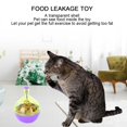 thumbnail image 1 of Comedero Automático Divertido Para Mascotas, Bola De Fuga De Alimentos Roly Poly, Juguete Interactivo Para Gatos Y Perros, ABS Morado, 1 of 7