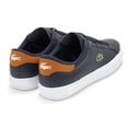 thumbnail image 5 of Lacoste Men's Powercourt 0121 1 Sma Leather Sneaker, Navy \ Orange,8.5 M US, 5 of 7
