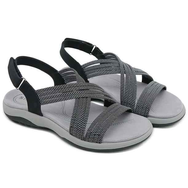 Sandalias deportivas cómodas sandalias de tiras sandalias casuales de playa de verano para mujeres