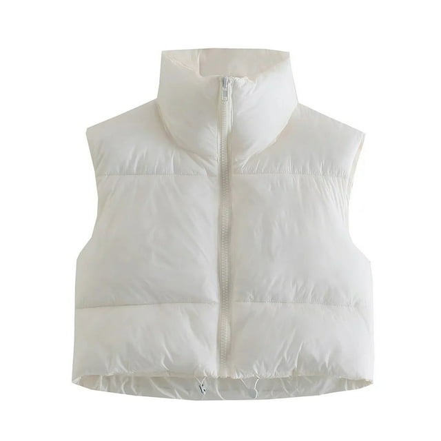 Chaleco Corto de Invierno Para Mujer, Ligero, Sin Mangas, Cálido, Para Exteriores, Chaleco Acolchado, Chaleco, Tops, Abrigo Odeerbi ODB-6