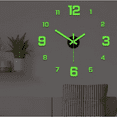 Shenbbrba 8 inch 20 inch Frameless DIY Wall Clock Glow in The Dark