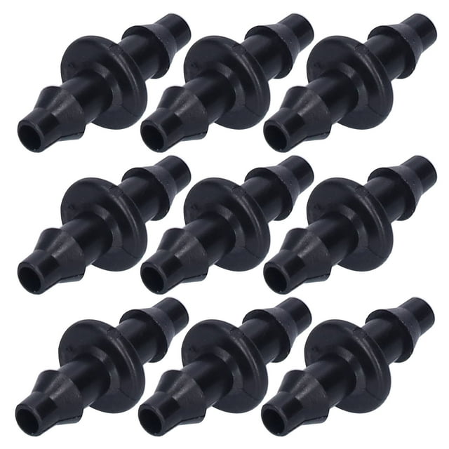 Straight Hose Adapter, Drip Irrigation Connector Black 4/7 For Farm For Garden