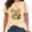 1-apricot, variant on UNISHE Women's Muted Apricot Cabbage Rose Bloom Bud Thorn Stem Green Leaf Floral Graphic Short Sleeve T-Shirt