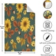 thumbnail image 3 of Dreamtimes Sunflowers and Leaves Kitchen Dish Towels 1 Piece,Absorbent Soft Dishcloths Towels Reusable Hand Towels Quick Drying Cleaning Cloth, Tea Towels,18" x 28", 3 of 7
