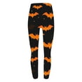 thumbnail image 5 of UVEASISHA Womens Novelty Leggings Halloween Funny Yoga Pants Tummy Control High Waisted Workout Tights Milk Silk Soft Stretch Skinny Pants Multicolor XL, 5 of 5
