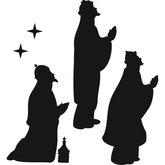 Wall Design Pieces Three Wise Men Holiday Seasonal Christmas 16 X 16 Inches