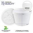 Stock Your Home 4 Ounce Foam Bowls with Lids (100 Count) Styrofoam