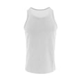 thumbnail image 4 of Fabrcox Waffle Men's Compression Tank Top Crew Neck Mens Sleeveless Shirt Big and Tall Basic Breathable Outdoor Running Men's Muscle Shirts White XXL, 4 of 9