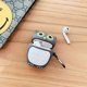 thumbnail image 5 of Funda para auriculares con forma de búho nocturno gris y ojos grandes y creativos para AirPods 1/2, funda para auriculares de gel de silicona suave con búho de pie Kawaii compatible (2 piezas), 5 of 5