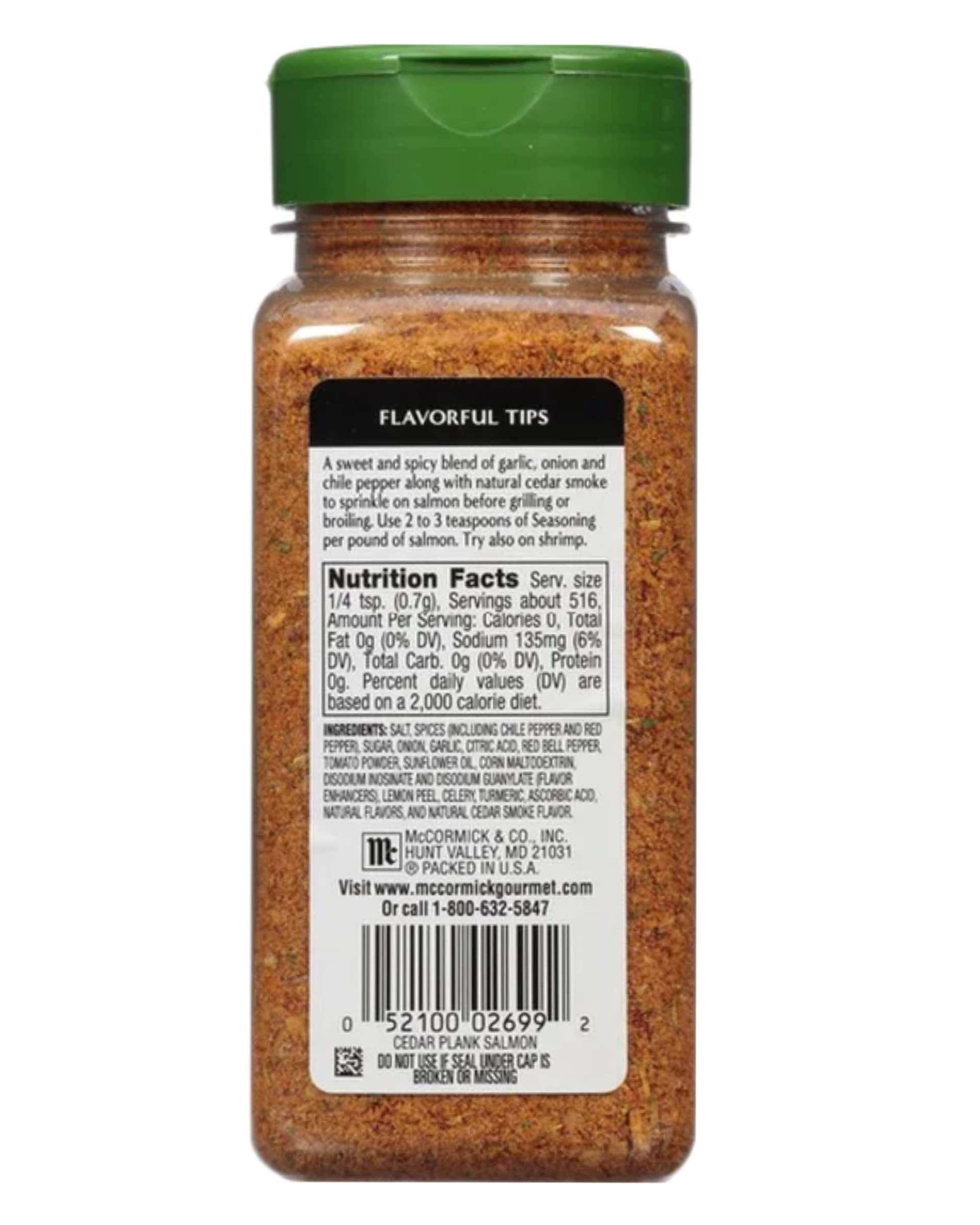McCormick Gourmet Cedar Plank Salmon Seasoning Mix, 12.75 oz (Pack of 1)