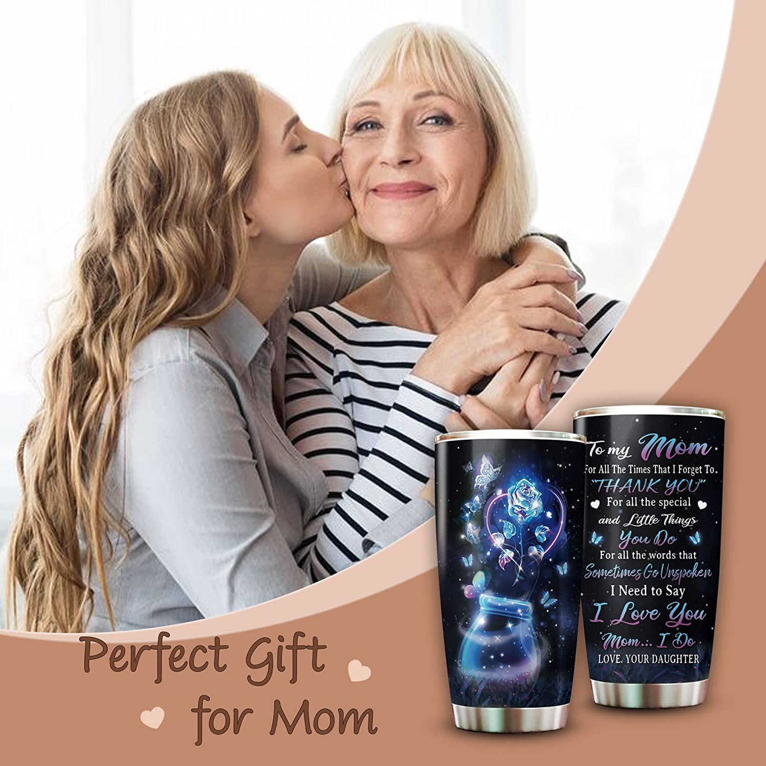 Onebttl Boy Mom Gifts for Women on Mothers' Day, Birthday, Christmas - Boy Mom Tumbler from Son Up to Son Down - for Mom of Boys from Friends