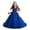 F215-Blue, variant on FYDUU Flower Girl Dress Girls Dresses Tulle Long A-Line Holiday Birthday Party Gown Formal Pageant Maxi Dresses Holiday Performances 6-7 Years
