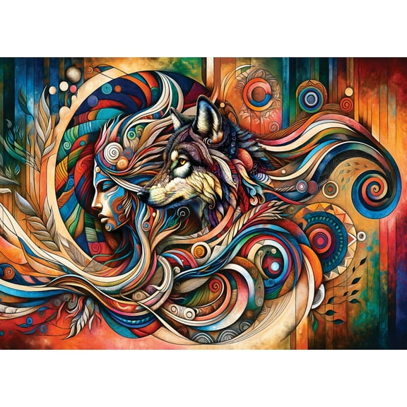 Wolf's Embrace Jigsaw Puzzles