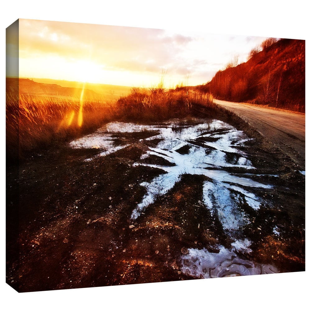 ArtWall John Black "Roadside" Gallery-Wrapped Canvas