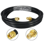 onelinkmore WiFi Antenna Extension Cable 50 Ohm RP SMA Male to RP SMA Female Connector Pure Copper Coax Cables for 3G/4G/5G/LTE/ADS-B/Ham/GPS/WiFi/RF Radio to WiFi Antenna Extension (2M)