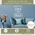 thumbnail image 2 of All You Need Love Christmas Cookies Christmas Sticker - Holiday Vinyl Wall Art Decal - Winter Quote Decals for Walls - Christmas Quotes Wall Decor for Kitchen Living Room Office, 17x23-Inch, White, 2 of 5