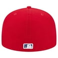 thumbnail image 4 of Men's New Era Red Washington Nationals Checkered Undervisor 59FIFTY Fitted Hat, 4 of 6