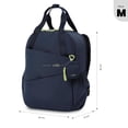 thumbnail image 3 of TOTTO Mochila Mediana para Mujer Porta Laptop 15,4 con Bolsillo Secreto | Escuela - Oficina - Viaje  azul M, 3 of 7