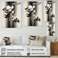 thumbnail image 4 of Designart White Orchid Flower On Golden Beige Paint III Canvas Wall Art, 4 of 5