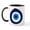 White/Black Inside, variant on CafePress - Evil Eye Mug - 11 oz Ceramic Mug - Novelty Coffee Tea Cup