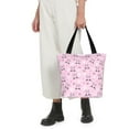 thumbnail image 4 of KLL Tote Bag for Women Rabbit Face Print Shopping Grocery Reusable Bags for Office School Shopping Travel, 4 of 6