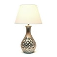 thumbnail image 2 of Elegant Designs LT2041-MSV Juliet Ceramic Table Lamp, 3.5", Metallic Silver, 2 of 3