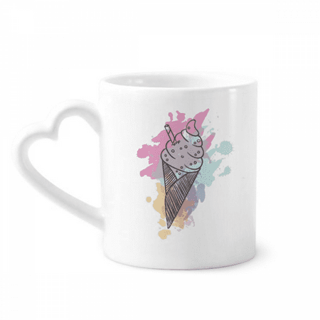 

Watercolor Biscuits Bar Cones Ice Mug Coffee Cerac Drinkware Glass Heart Cup