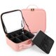 thumbnail image 1 of Bolsa de maquillaje de viaje Ailanxin con espejo LED, diseño impermeable, 1 of 7