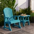 thumbnail image 2 of Wildridge Heritage High Fan Back Chair, Aruba Blue - Outdoor All-Weather Poly Furniture for Patio, Deck, Yard, 2 of 4