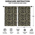 thumbnail image 2 of Blackout Kids Curtains,Black Daisy Flower Orange Centers Pattern Childrens Insulated Curtains Set Of 2,Bedroom Essentials,Toddler Room Decor 42"x63", 2 of 5