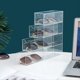 thumbnail image 2 of Caja de Almacenamiento de Gafas Estuche de Acrílico para Gafas Soporte para Gafas Transparente Caja Organizadora de Gafas Grande de 4, 2 of 5