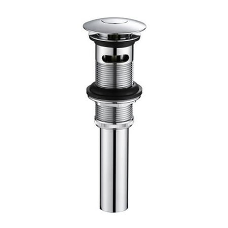 

Bathroom Sink Popup Drain with Overflow - Polished Chrome