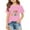 Pink, variant on Back To School Shirts 4t Fashion Stretch O Neck Short Sleeve First Grade Rainbow Girls Boys 1st Grade Squad T-Shirt