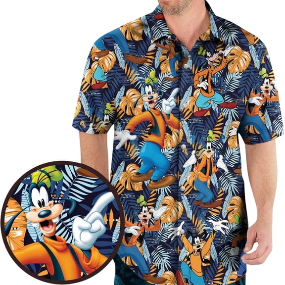 Goofy Hawaiian Shirt, Disney Goofy Shirt, Mickey And Friends Vacation Shirt, Goofy Disney Shirt, Disney Aloha Shirt, Goofy Fan Gift
