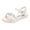 White, variant on Children Shoes Summer Flower Sandals, Girls Soft Sole Princess Flats with Butterfly Decor – Cute Dress Sandals for Party Wedding Fashion